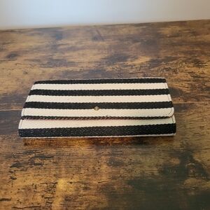 A New Day Navy And Cream Striped Wallet